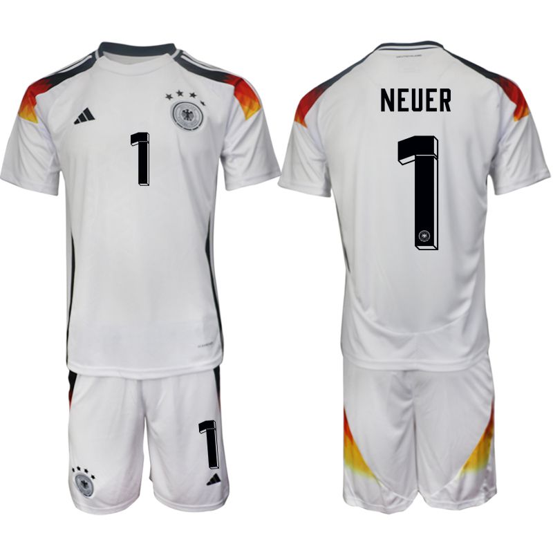 Men 2024-2025 Season Germany home white 1 Soccer Jersey